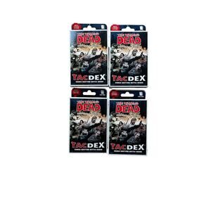 USAopoly The Walking Dead TacDex Card Game Lot 4 Survivors Vs Walkers 2014 8+